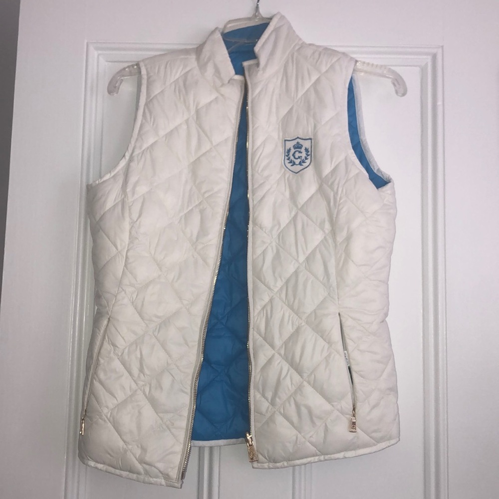 Reversible White/Blue C Wonder Vest